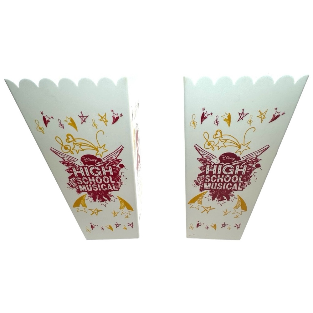 Disney High School Musical Popcorn Boxes - White and Gold